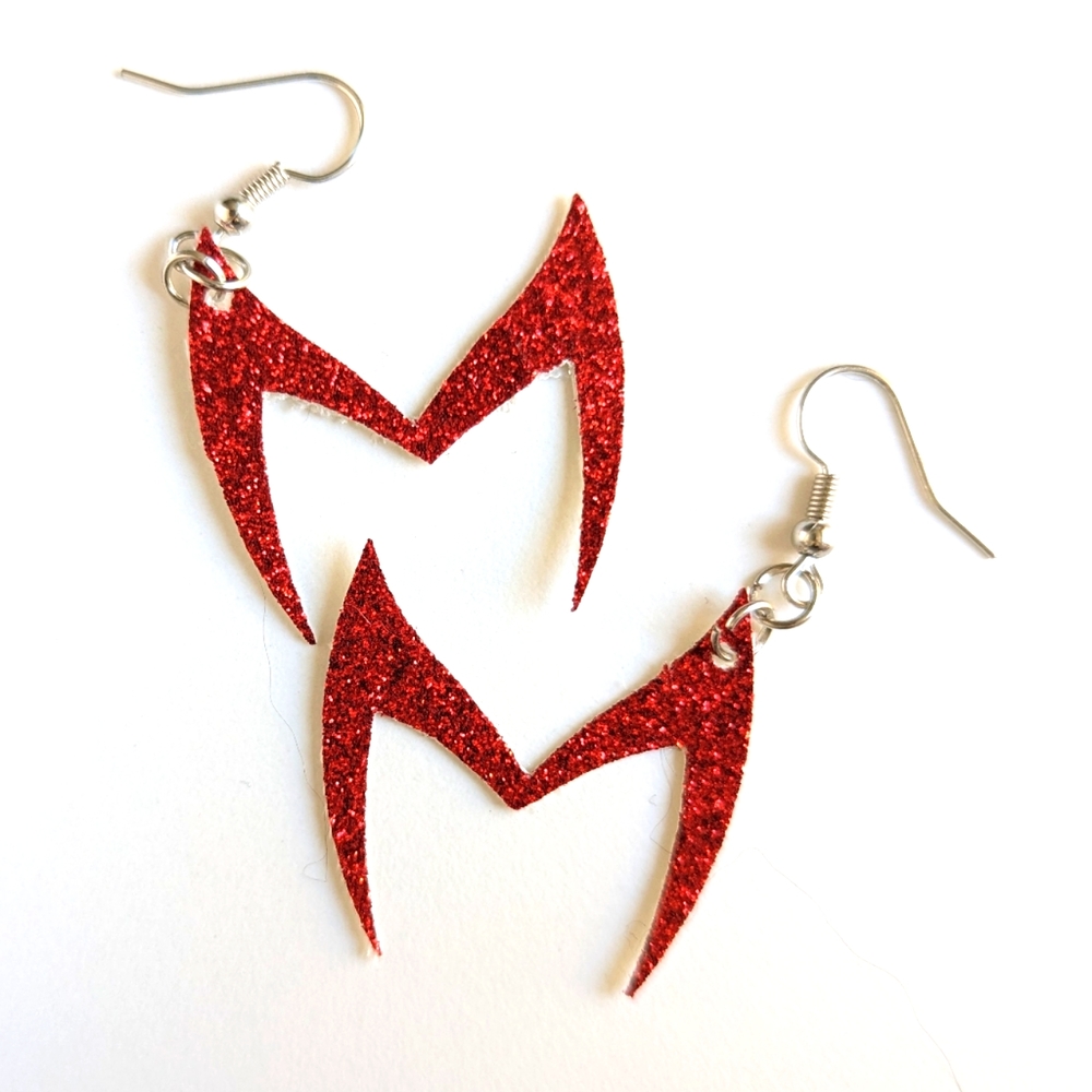 Scarlet Witch earrings | faux leather